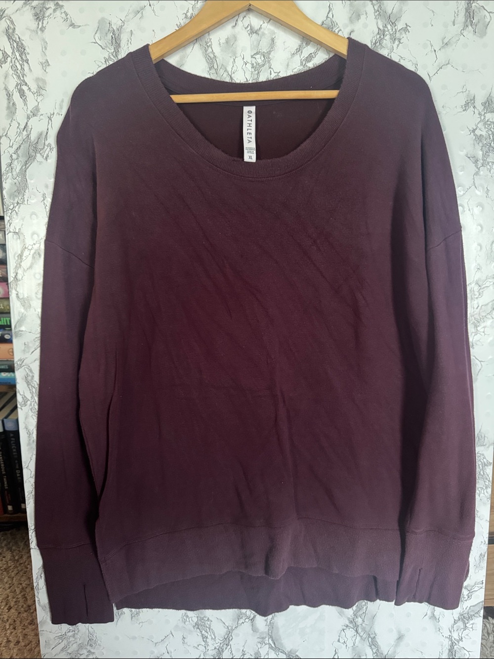 Athleta Crewneck Sweatshirt Deep Purple Size XL